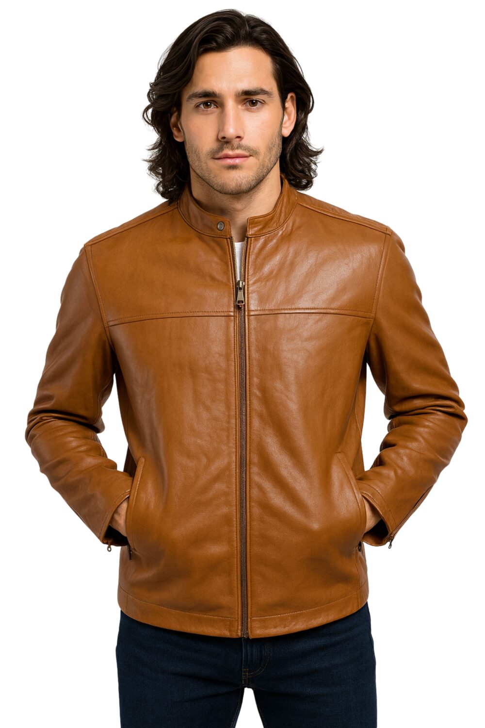 Mens Brown Leather Jacket for mens